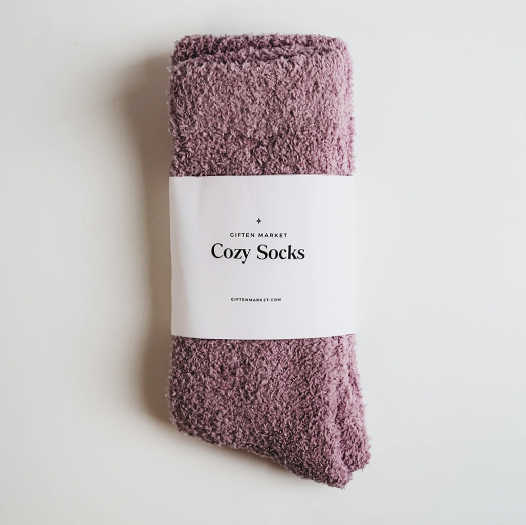 Cozy Cloud Socks- Orchid Purple