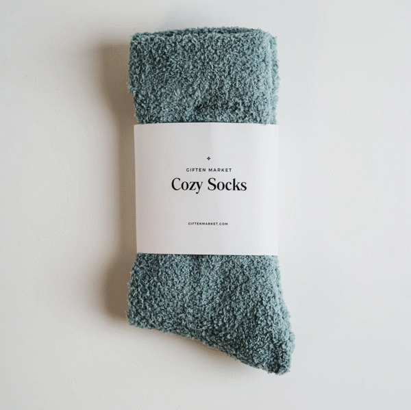 Cozy Cloud Socks- Stone Blue